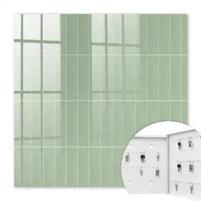 Minimalistisch groen geruit tafelkleed