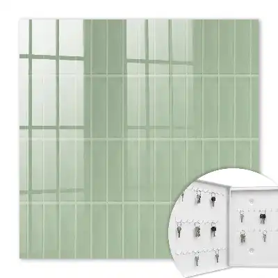 Minimalistisch groen geruit tafelkleed