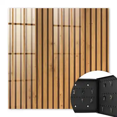 Houten wandpaneel met natuurlijk patroon