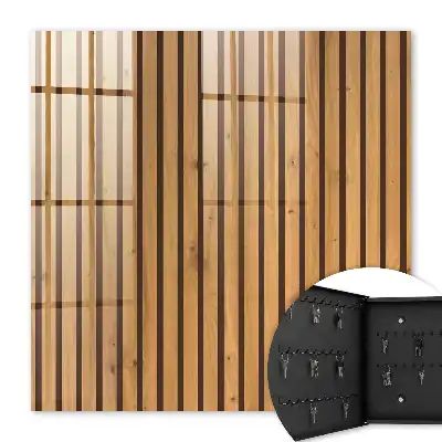 Houten wandpaneel met natuurlijk patroon