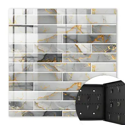 Moderne wanddecoratie in grijstinten
