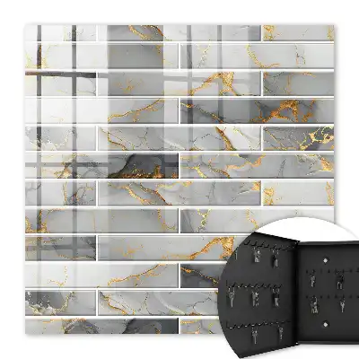 Moderne wanddecoratie in grijstinten