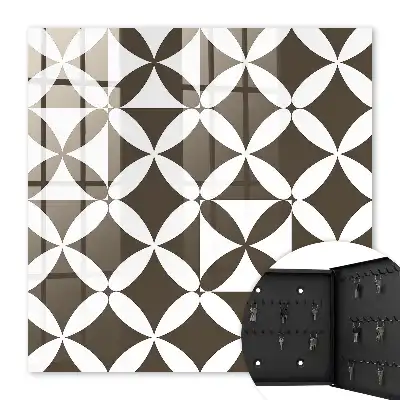 Geometrische compositie met symmetrisch en contrasterend ontwerp