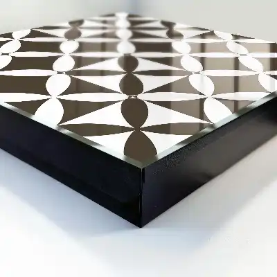 Geometrische compositie met symmetrisch en contrasterend ontwerp