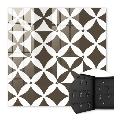Geometrische compositie met symmetrisch en contrasterend ontwerp