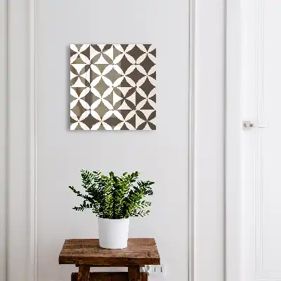 Geometrische compositie met symmetrisch en contrasterend ontwerp