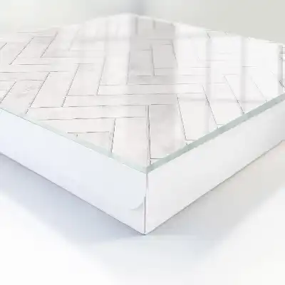 Marmeren visgraat wanddecoratie