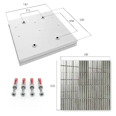 Grijze tegels met geometrisch patroon