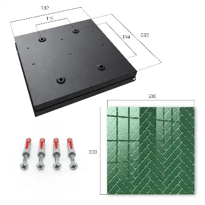 Elegant visgraatbehang in groen