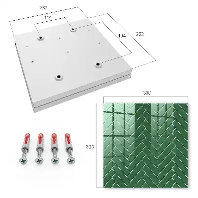 Elegant visgraatbehang in groen