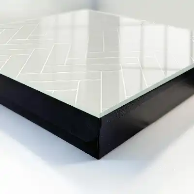 Vloerkleed met subtiel visgraatpatroon in pasteltinten