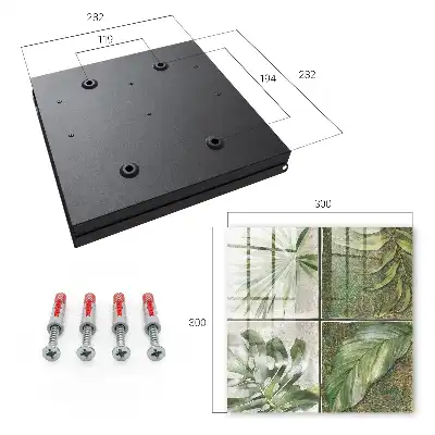 Plantentegels met een aquarelaccent
