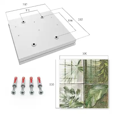 Plantentegels met een aquarelaccent