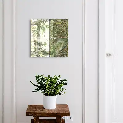Plantentegels met een aquarelaccent