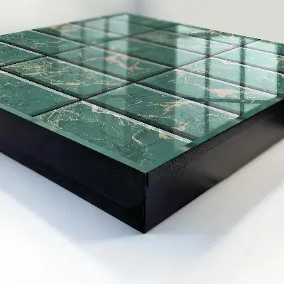 Groene marmeren tegels