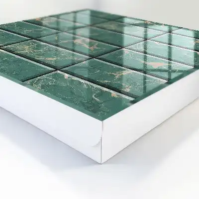 Groene marmeren tegels