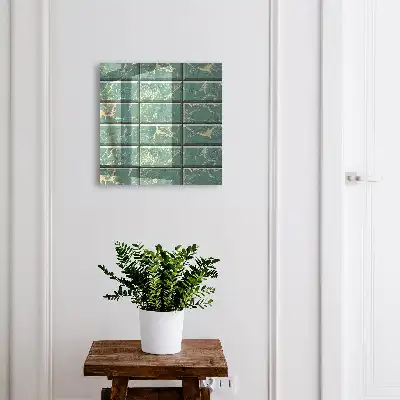Groene marmeren tegels