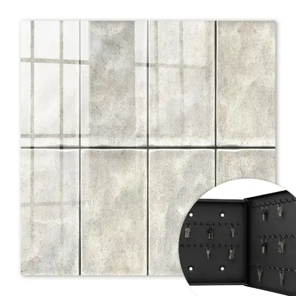 Moderne wanddecoratie met grijstinten