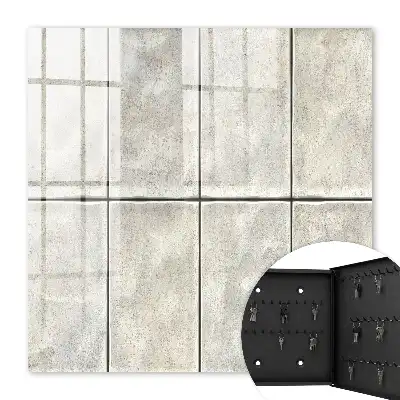 Moderne wanddecoratie met grijstinten