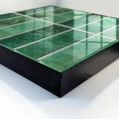 Groen patroon van elegante rechthoeken