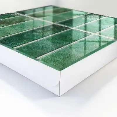 Groen patroon van elegante rechthoeken