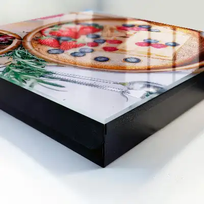 Fruitontbijt op een houten bord