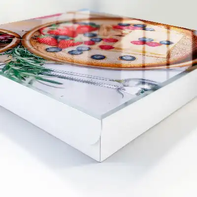 Fruitontbijt op een houten bord
