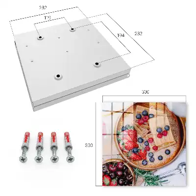 Fruitontbijt op een houten bord