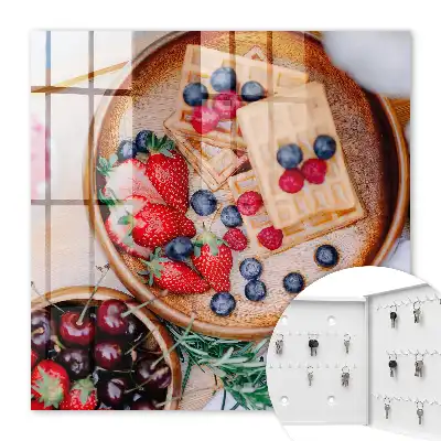 Fruitontbijt op een houten bord