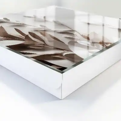 Beige bladeren met een elegante uitstraling