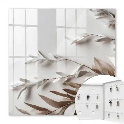 Beige bladeren met een elegante uitstraling
