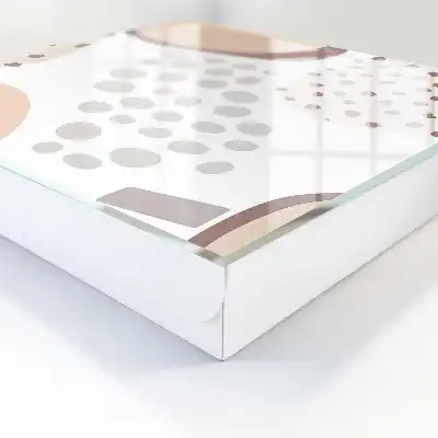 Decoratie met organische vormen in gedempte kleuren