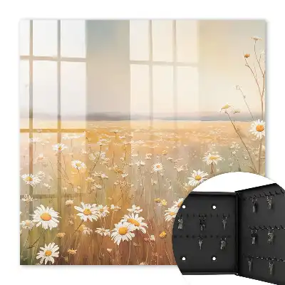De bloemenweide met madeliefjes