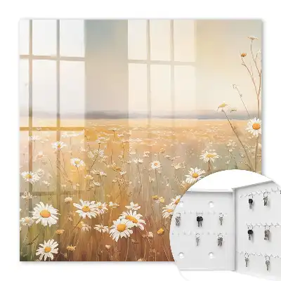 De bloemenweide met madeliefjes