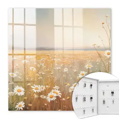 De bloemenweide met madeliefjes