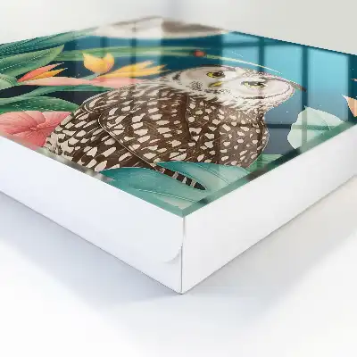 Exotisch plantenlandschap 's nachts