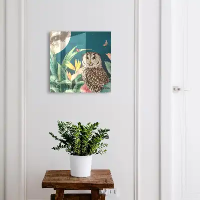 Exotisch plantenlandschap 's nachts
