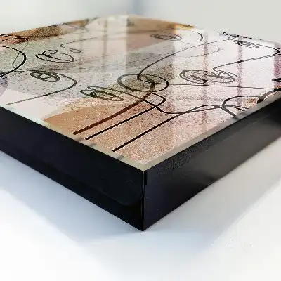 Lijntekening in pastelkleuren