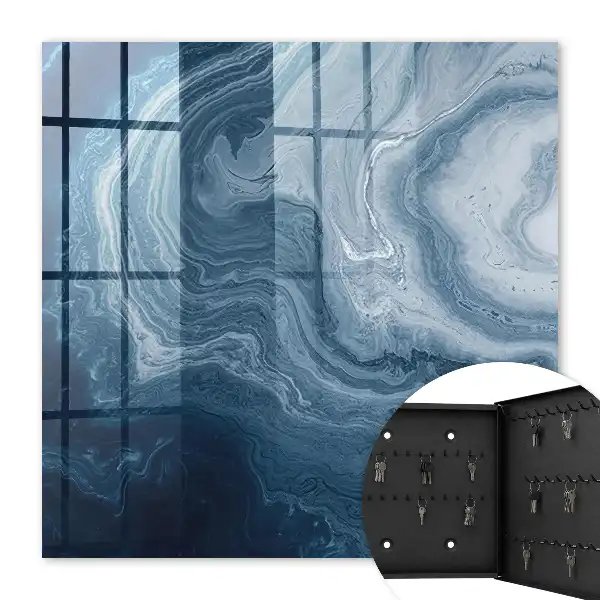 Een kosmische wervelwind in tinten marineblauw