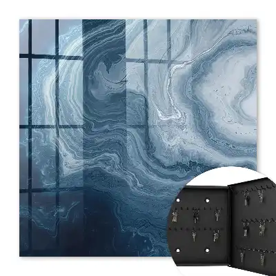 Een kosmische wervelwind in tinten marineblauw