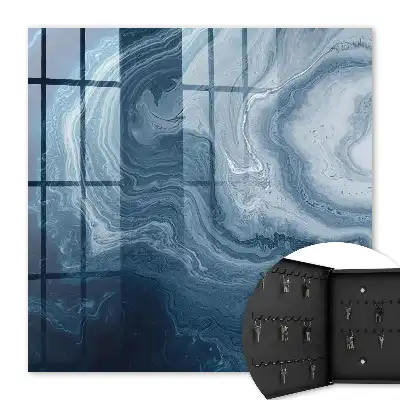 Een kosmische wervelwind in tinten marineblauw