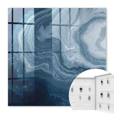 Een kosmische wervelwind in tinten marineblauw