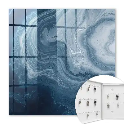 Een kosmische wervelwind in tinten marineblauw