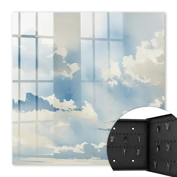 Bewolkte lucht in verschillende tinten blauw