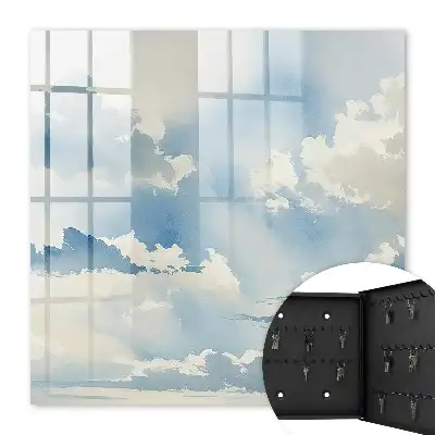 Bewolkte lucht in verschillende tinten blauw