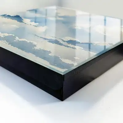 Bewolkte lucht in verschillende tinten blauw
