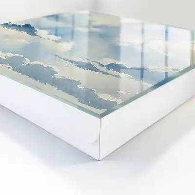 Bewolkte lucht in verschillende tinten blauw