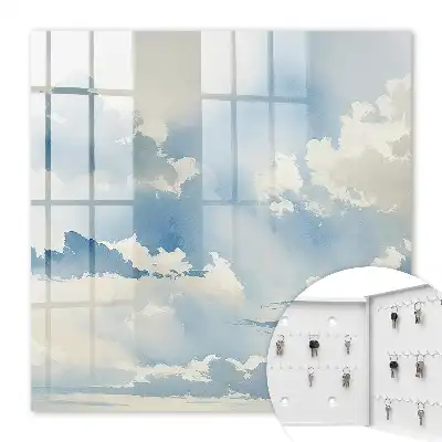 Bewolkte lucht in verschillende tinten blauw