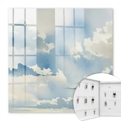 Bewolkte lucht in verschillende tinten blauw