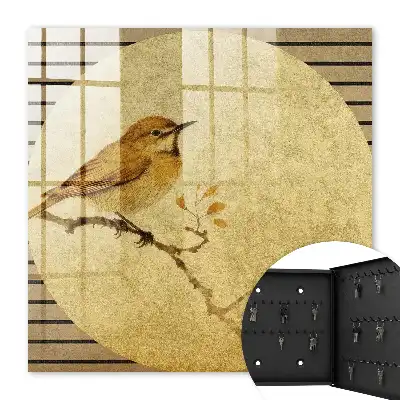 Crèmekleurig vogelbeeldje